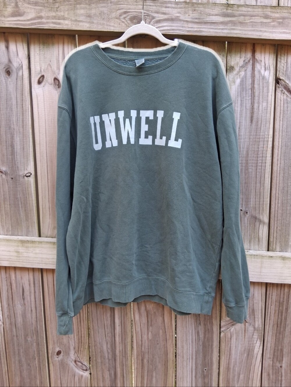 Unwell Graphic Crew Neck Sweatshirt